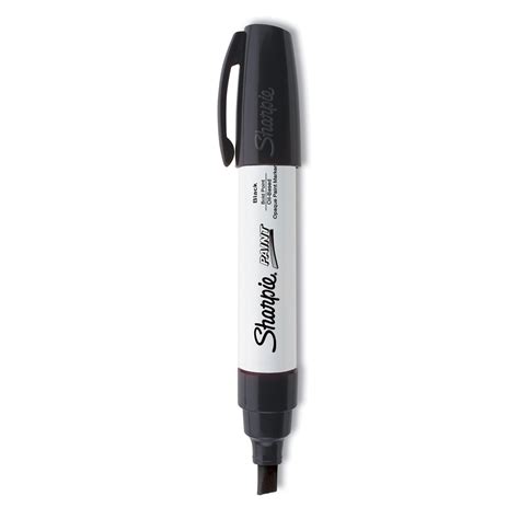 Permanent Paint Marker Extra Broad Chisel Tip Black Zerbee