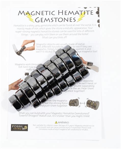 500gms Magnetic Hematite Stones Supplied With Information Sheet Toptoy