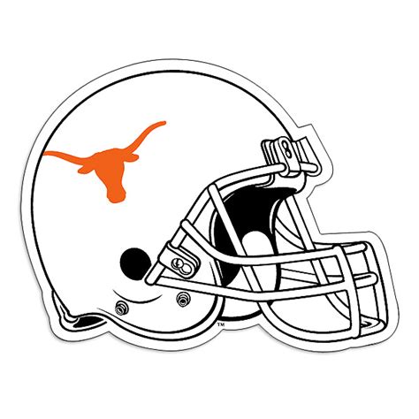 Texas Longhorns 8 Quot Helmet Magnet #1EovyP - Clipart Suggest