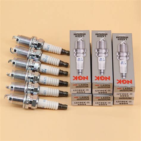 6PCS NGK Iridium Spark Plugs OEM 6994 IZFR6K11 9807B 5617W For Acura