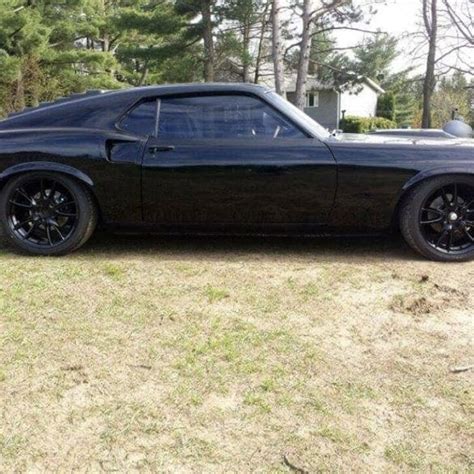 Flat Black 1969 Ford Mustang