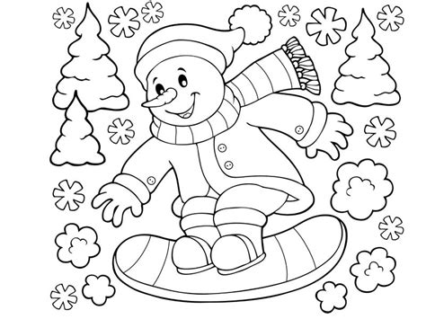 Coloriages D Hiver Coloriage Hiver Bricolage Hiver Maternelle