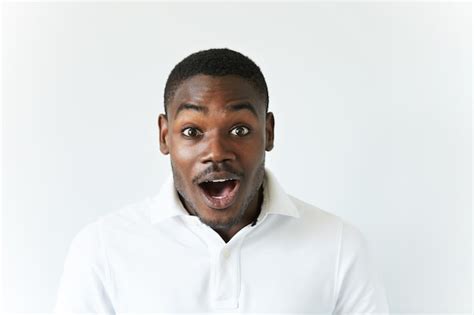 Free Photo African American Man In White T Shirt