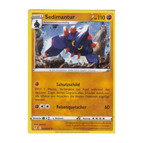 Sedimantur 087 203 Drachenwandel Pokemon Karte günstig kaufen