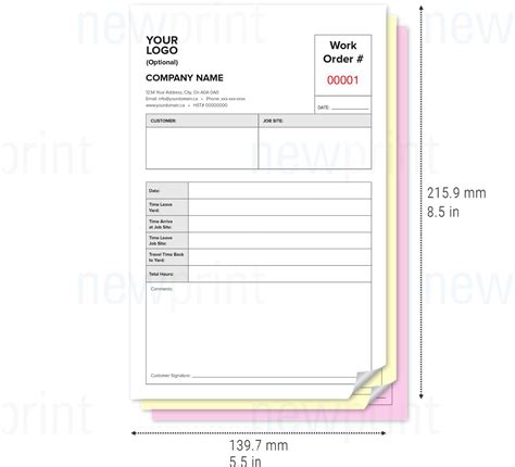 NCR Form Printing Templates For Business Invoices And Estimates NEWPRINT