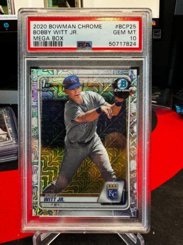 Bowman Chrome St Bobby Witt Jr Mega Box Mojo Psa Ebay