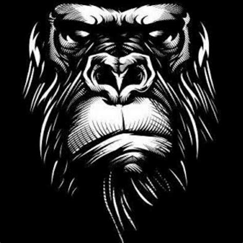 900 900 Gorilla Tattoo Gorillas Art Monkey Art