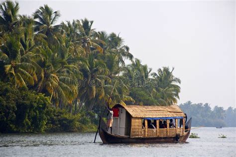 KOCHI - DECEMBER 2012: Houseboat , Sightseeing Boat at Famous Backwaters of Kerala Around Kochi ...