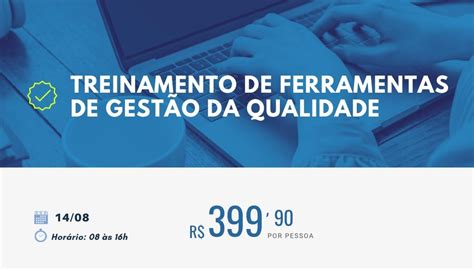 Treinamentos de Ferramentas de Gestão da Qualidade Sympla