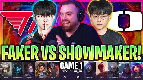 Ibai Castea El Duelo Entre Faker Y Showmaker T1 Vs Dk Game 1 Lck