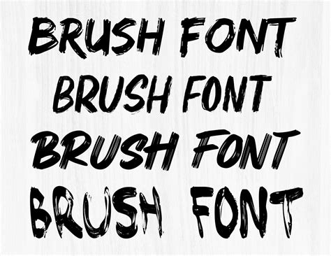 4 Brush Fonts Bundle Svg Ttf Brush Alphabet Svg Instant Etsy