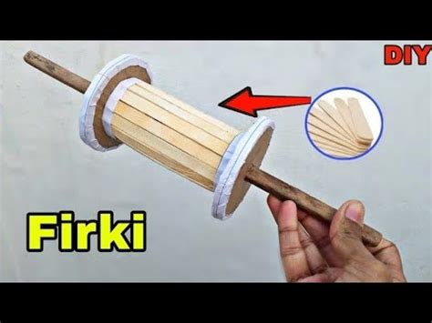 Ice Cream Stick Firki For Kite How To Make Firki At Home Youtube