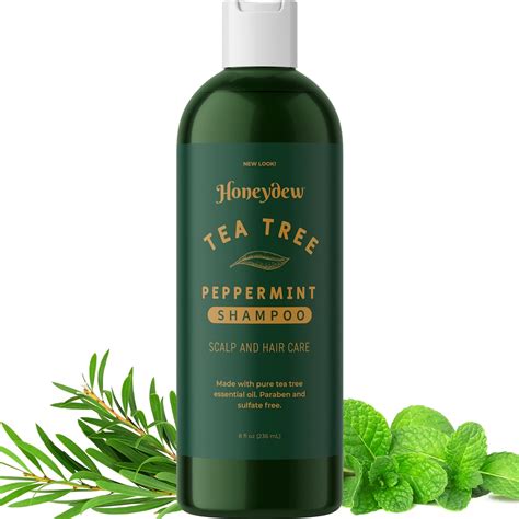 Invigorating Tea Tree Mint Shampoo Clarifying Aromatherapy Shampoo For Oily Hair