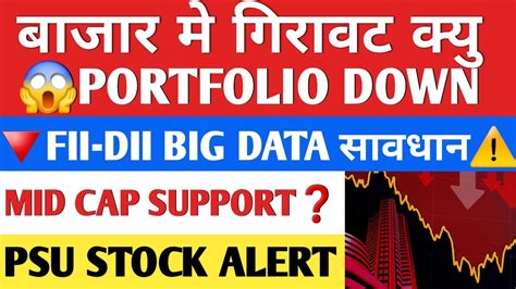 Fii Dii Big Data🚨 बाजार और कितना गिरेगा। Friday Market Prediction