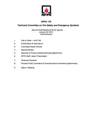 Fillable Online Nfpa Nfpa Technical Committee On Fire Safety And