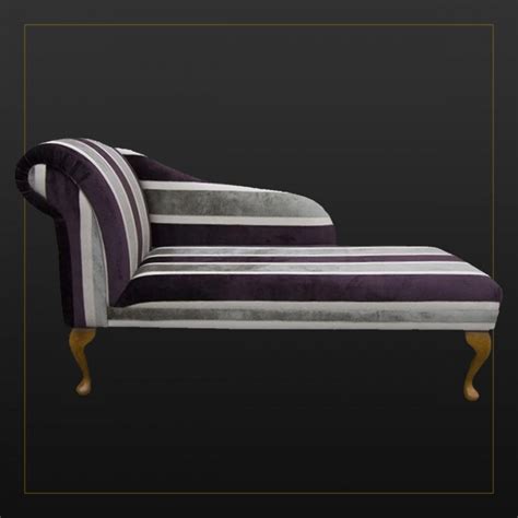 Chaise Longue In An Eleganza Broad Stripe Fabric SR17263 Beaumont