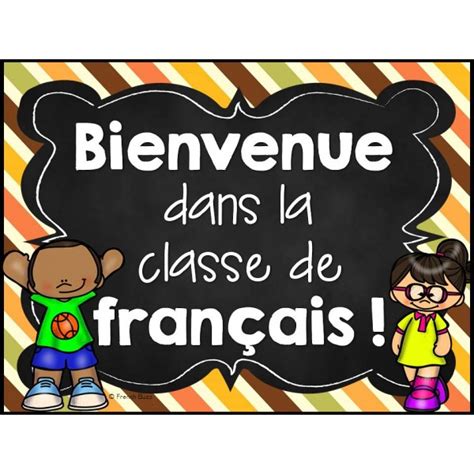 Bienvenue Dans La Classe De Français Affiche