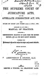 The Supreme Court Of Judicature Acts And The Appellate Jurisdiction