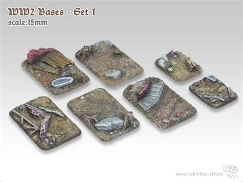 Tabletop Fix Tabletop Art New 15mm Wwii Bases