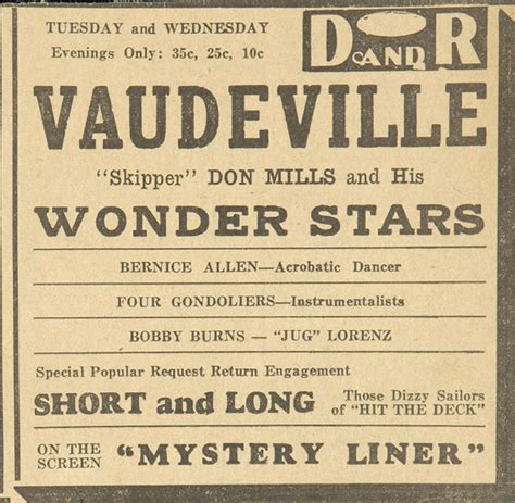 Vaudeville acts – The American Vaudeville Archive — Special Collections