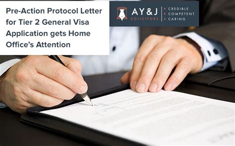 Pre Action Protocol Letter For Tier 2 General Visa Application Helps