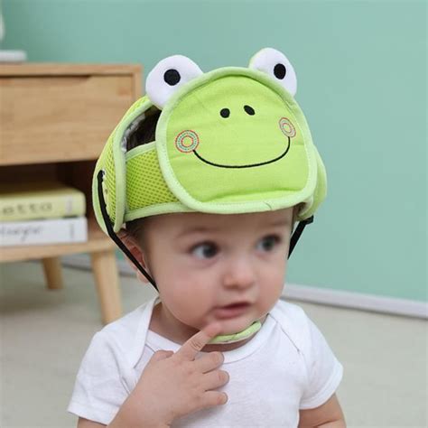 VINGVO Casque de protection pour bébé réglable en coton doux anti