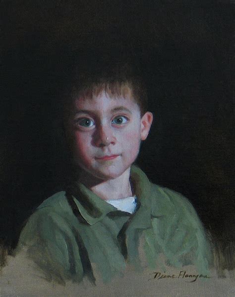 Ethan 14 X 11 Oil On Canvas Mounted On Board Private Collection