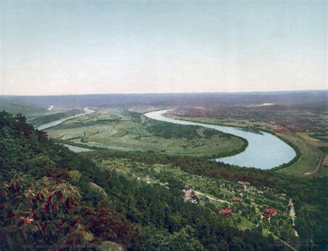 Moccasin Bend from Lookout Mountain #53868 | vintage US photochromes