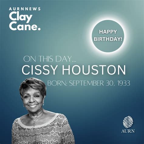 Veteran gospel singer and mother of legendary singer Whitney Houston, Cissy Houston, was born on ...