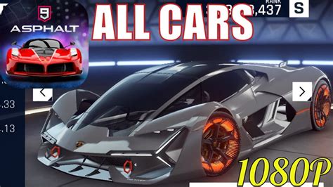 Asphalt 9 Legends All Cars Class S A B C D [android Ios Windows] Youtube