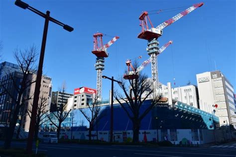 フコク生命ビル建て替えの建設状況 20232 飛翔～リニア時代の新しい名古屋へ