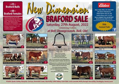 New Dimension Braford Sale 2022 Australian Braford Society