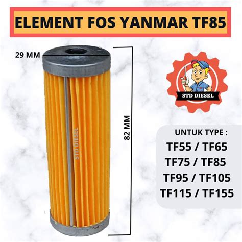 Jual ELEMENT FOS ELEMEN ISI FILTER SOLAR YANMAR TF55 TF65 TF75 TF85