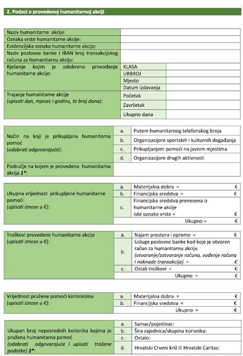 Pravilnik o obrascima za prikupljanje humanitarne pomoći