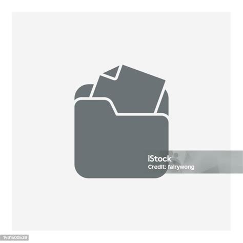 폴더 아이콘 개체 그룹에 대한 스톡 벡터 아트 및 기타 이미지 개체 그룹 검색 계약서 Istock