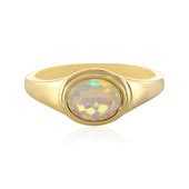 Thiopischer Welo Opal Goldplattierter Silberring Ct