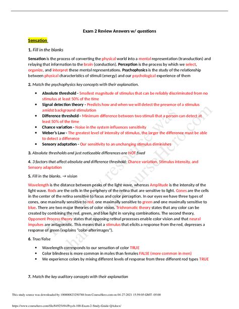 Psych Exam Study Guide Q A Principles Of Safe Practice In Health