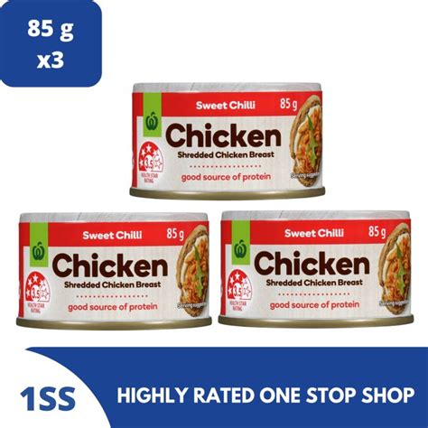 Woolworths Sweet Chili Shredded Chicken Breast 85g Set Of 3 Lazada Ph