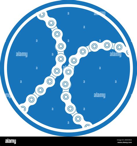 Motorcycle Chain Vector Icon Illustration Logo Design Stock Vector