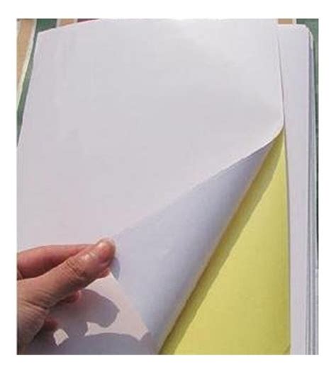 Papel Autoadhesivo Mate Blanco Tamaño Carta Adherible C25 85 00 en