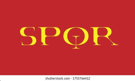 Custom Handmade Spqr Roman Legion Serif Stock Vector (Royalty Free ...