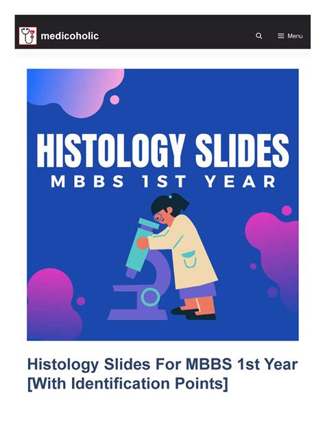 Histology Slides 1st Year Mbbs Histology Slides For Mbbs 1st Year