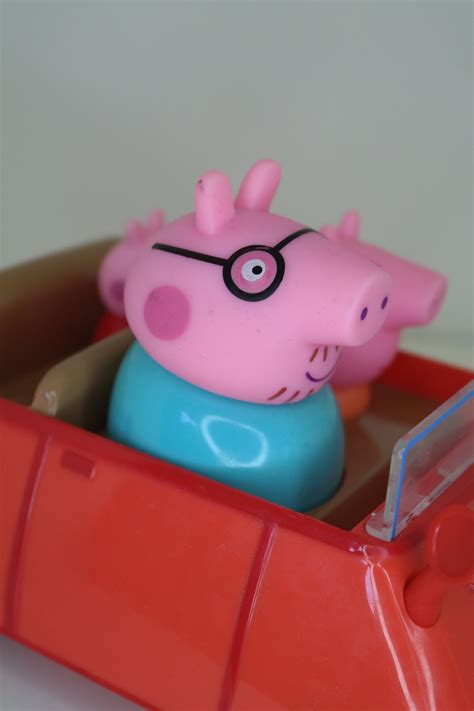 Peppa Pig Toy Red Car With Characters Inside - Etsy