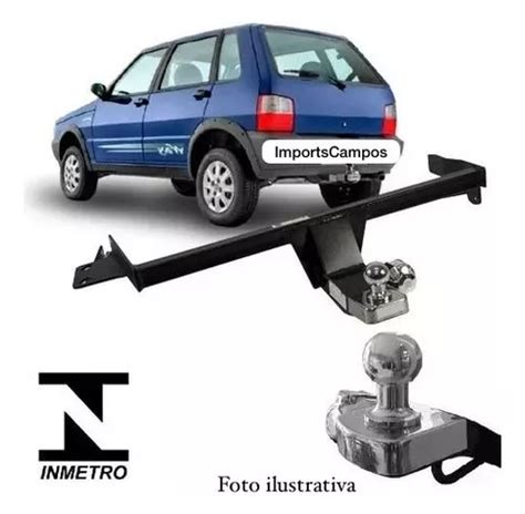 Engate Reboque Uno Mille 2004 A 2011 2012 2013 500kg Inmetro Frete grátis