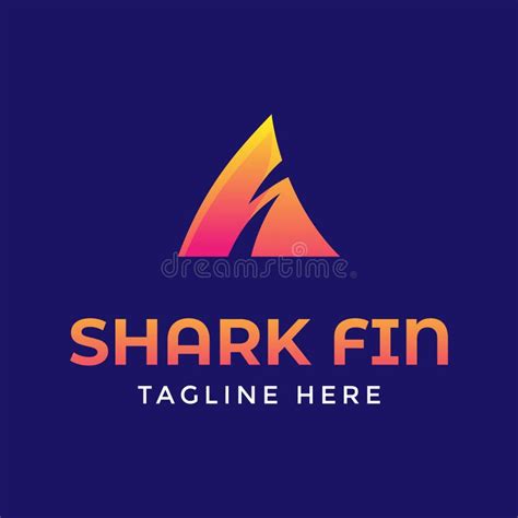 Shark Fin Logo Abstract Vector Design Stock Vector Illustration Of