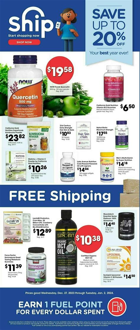 King Soopers Ship To Home Weekly Ad Deals From December