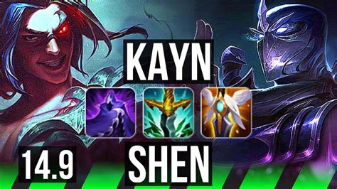 Kayn Vs Shen Jgl K Dmg Winrate Legendary Br