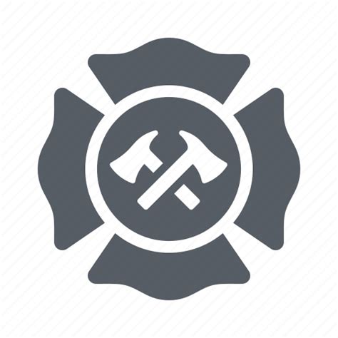 Badge Department Emblem Emergency Fire Rescue Icon