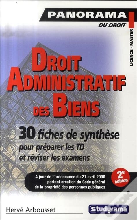 Droit Administratif Des Biens Premier Cycle Fiches De Synth Se