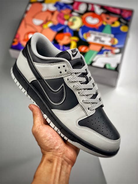 Custom Nike Dunk Low Black White Fashionmarshall Shoes